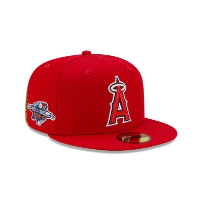 Los Angeles Angels Gorra | New Era MLB State Flower 59fifty Fitted Cap Mexico - Rojos